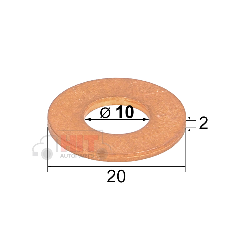 Медна дифтунга 10x20x2 мм Медна дифтунга 10x20x2 мм