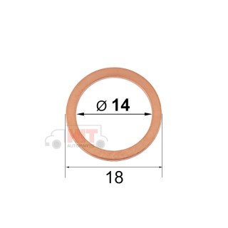 Медна дифтунга 14x18x1 мм