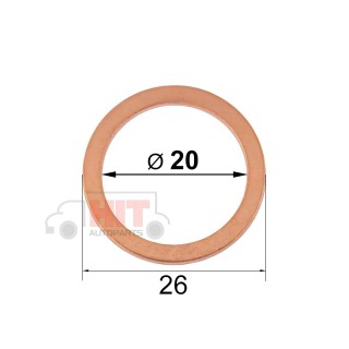 Медна дифтунга 20x26x1 мм