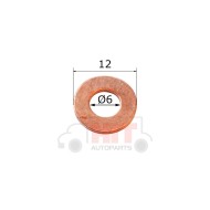 Медна дифтунга 6x12x1 мм