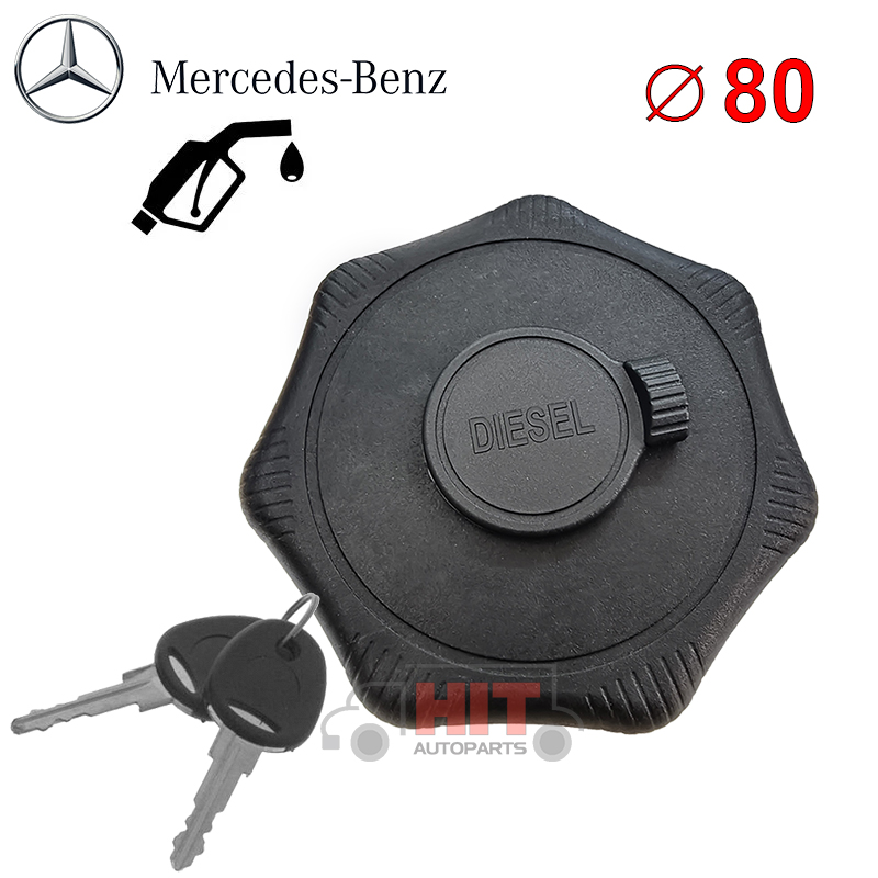Пластмасова капачка за резервоар – Mercedes Ø80 мм Пластмасова капачка за резервоар – Mercedes Ø80 мм