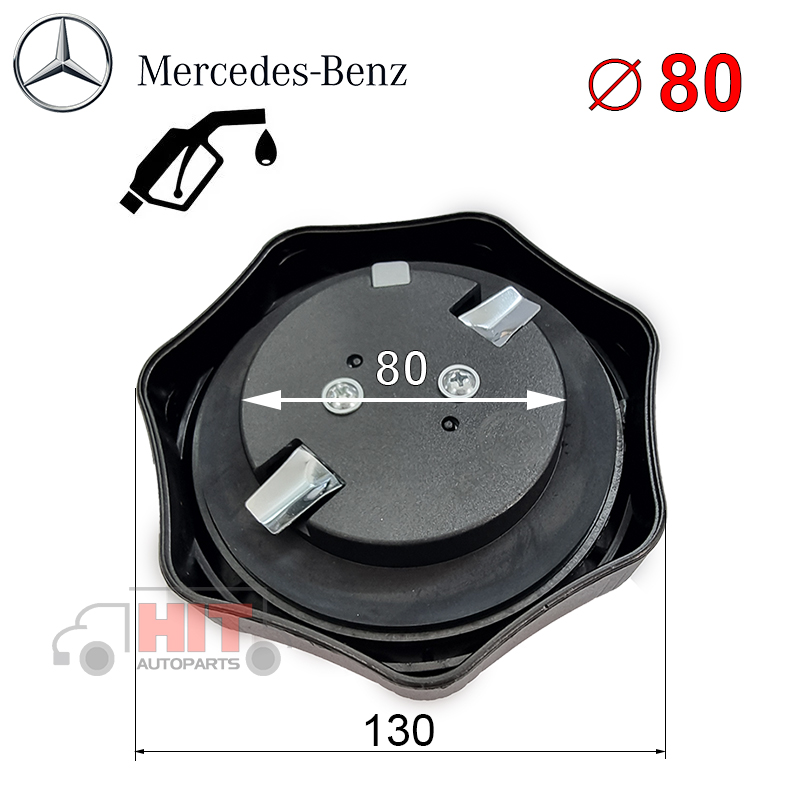 Пластмасова капачка за резервоар – Mercedes Ø80 мм Пластмасова капачка за резервоар – Mercedes Ø80 мм