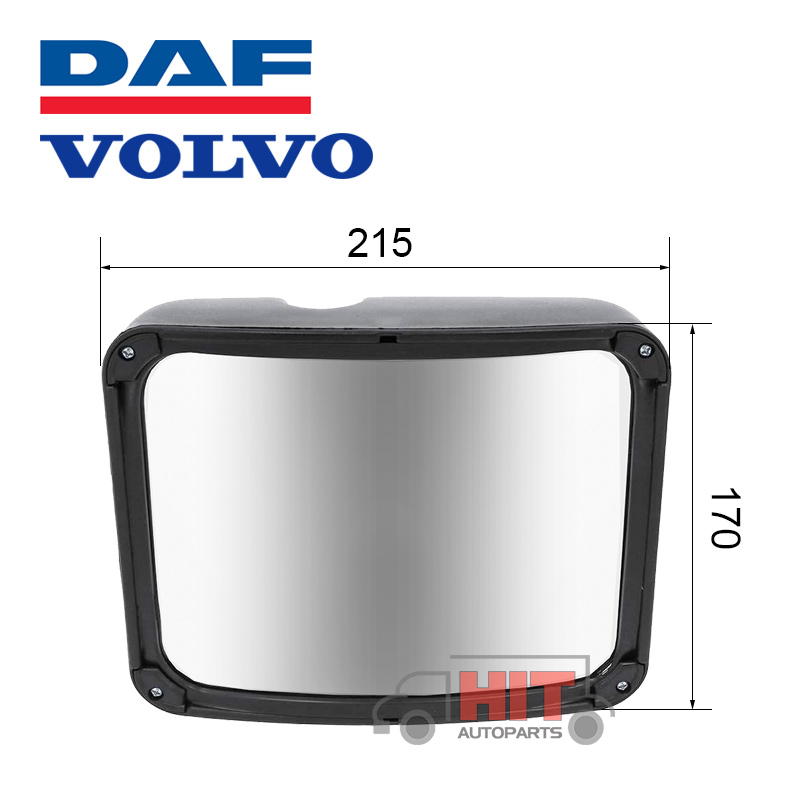 Тротоарно огледало 170x215 мм за DAF и Volvo