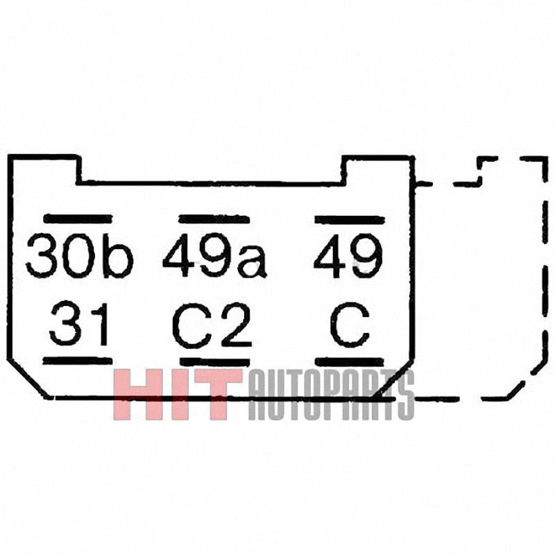 Реле за мигачи Mercedes и Сетра 24V 6 крачета