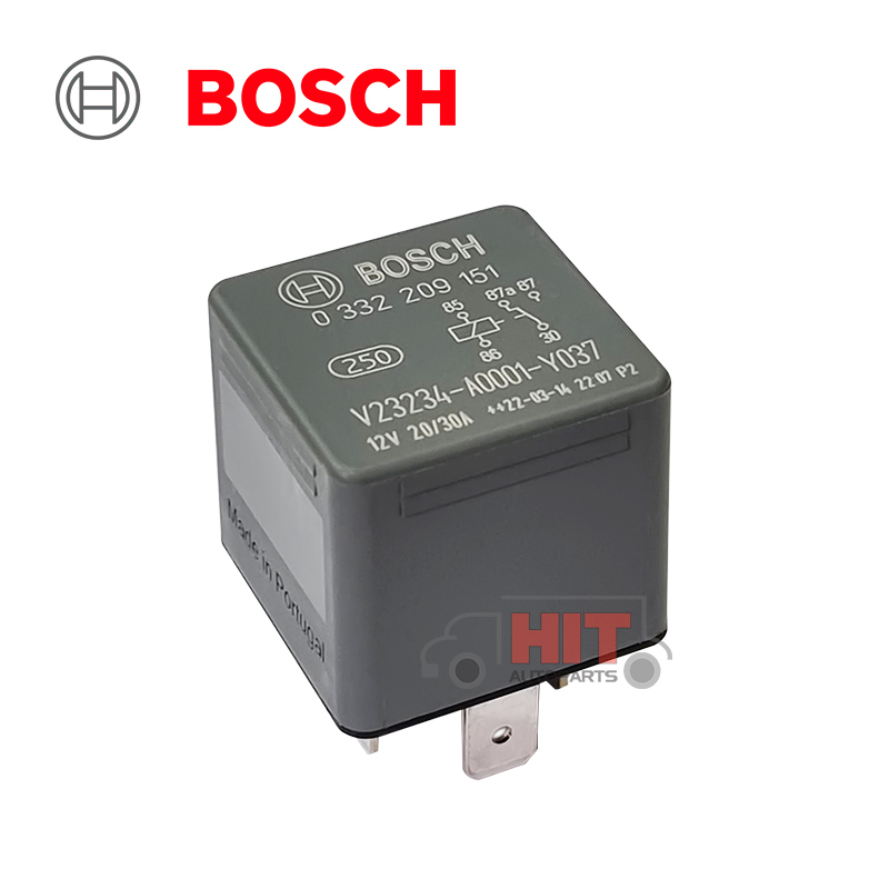 Реле за мигачи на Audi, BMW, Fiat, Ford, Opel, PORSCHE, RENAULT, SMART VW 12V 30A BOSCH Реле за мигачи на Audi, BMW, Fiat, Ford, Opel, PORSCHE, RENAULT, SMART VW 12V 30A BOSCH