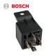 Реле BOSCH 12V 30A универсално 5 крачета с държач Реле BOSCH 12V 30A универсално 5 крачета с държач