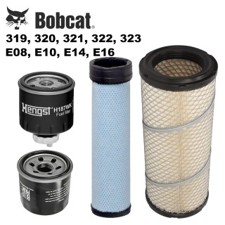 Комплект филтри за Bobcat 319, 320, 321, 322, 323, E08, E10, E14, E16 Комплект филтри за Bobcat 319, 320, 321, 322, 323, E08, E10, E14, E16