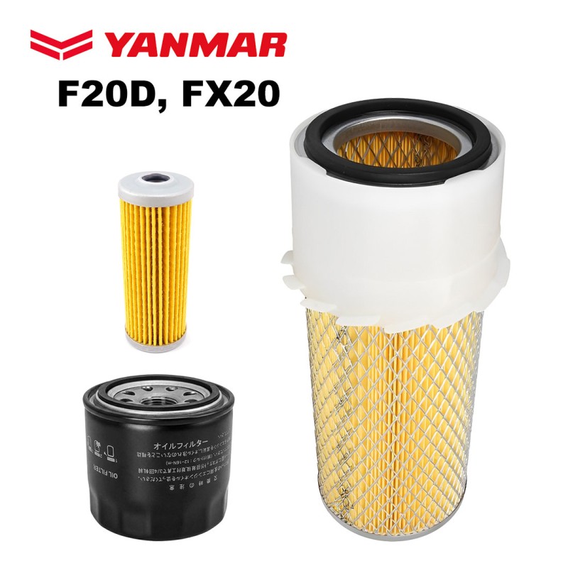 Комплект филтри за трактор Yanmar F20D и FX20 Комплект филтри за трактор Yanmar F20D и FX20