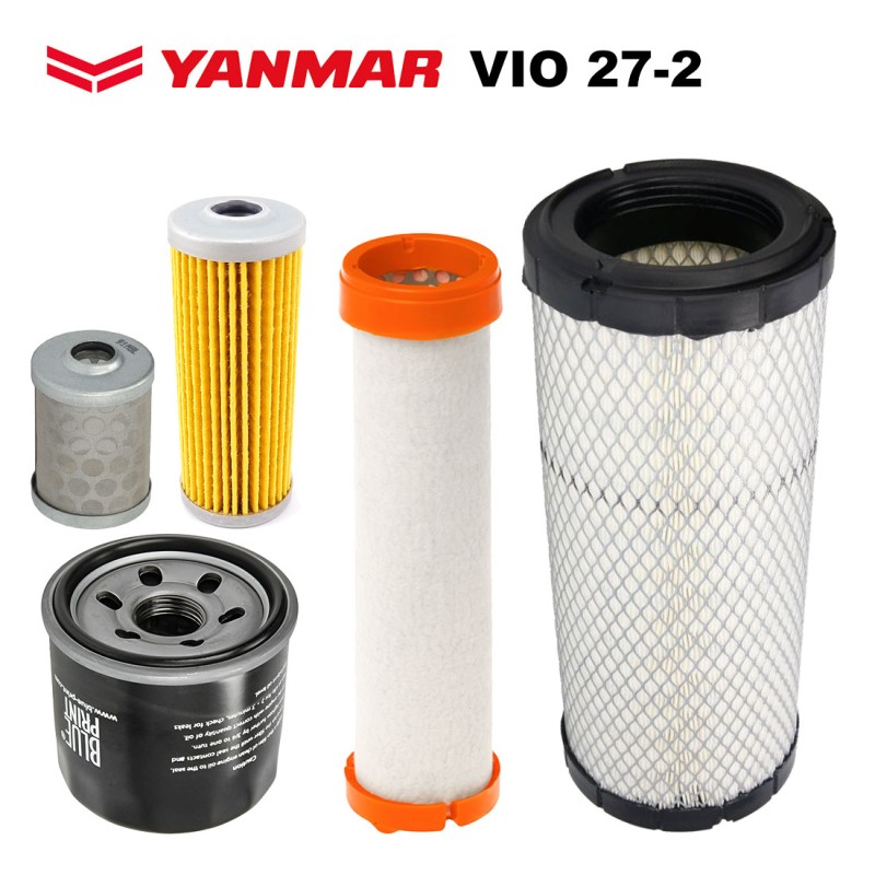 Комплект филтри за багер YANMAR VIO 27-2 Комплект филтри за багер YANMAR VIO 27-2