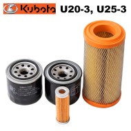 Комплект филтри за мини багер Kubota U20-3 и U25-3