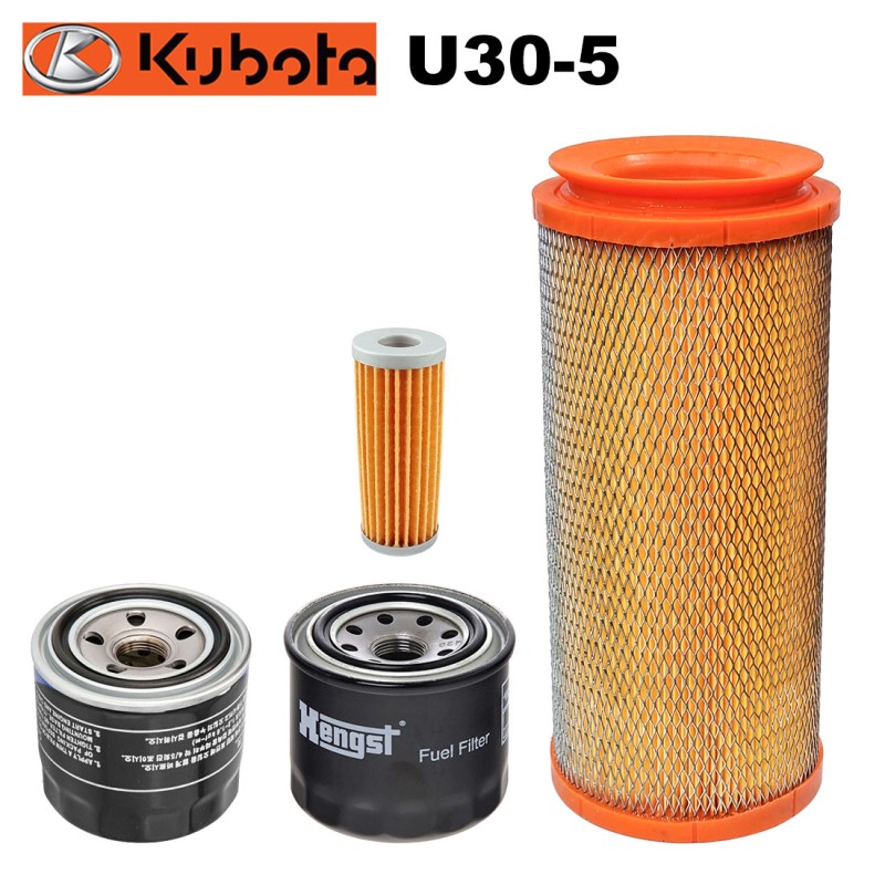 Комплект филтри за мини багер Kubota U30-5