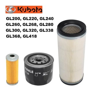 Комплект филтри за трактор Kubota GL200 до GL418