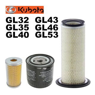 Комплект филтри за трактор Kubota GL32, GL35, GL40, GL43, GL46, GL53