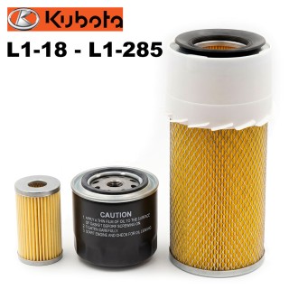 Комплект филтри за трактор Kubota L1 серия (L1-18 до L1-285)