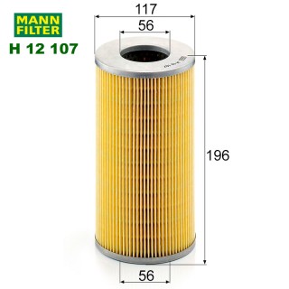 Маслен филтър H12107 MANN-FILTER