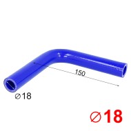 Силиконов маркуч коляно Ф18 - 90°