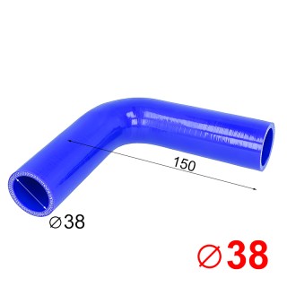 Силиконов маркуч коляно Ф38 - 90°