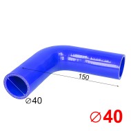 Силиконов маркуч коляно Ф40 - 90°