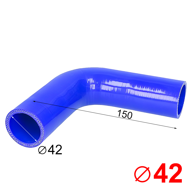 Силиконов маркуч коляно Ф42 - 90°
