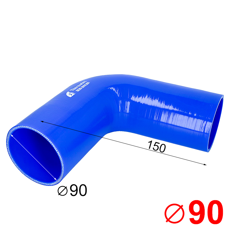 Силиконово коляно Ф90 90 градуса – Високотемпературен