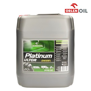 Двигателно масло 20W50 за трактори, камиони, автобуси Orlen PLATINUM ULTOR DIESEL 20L