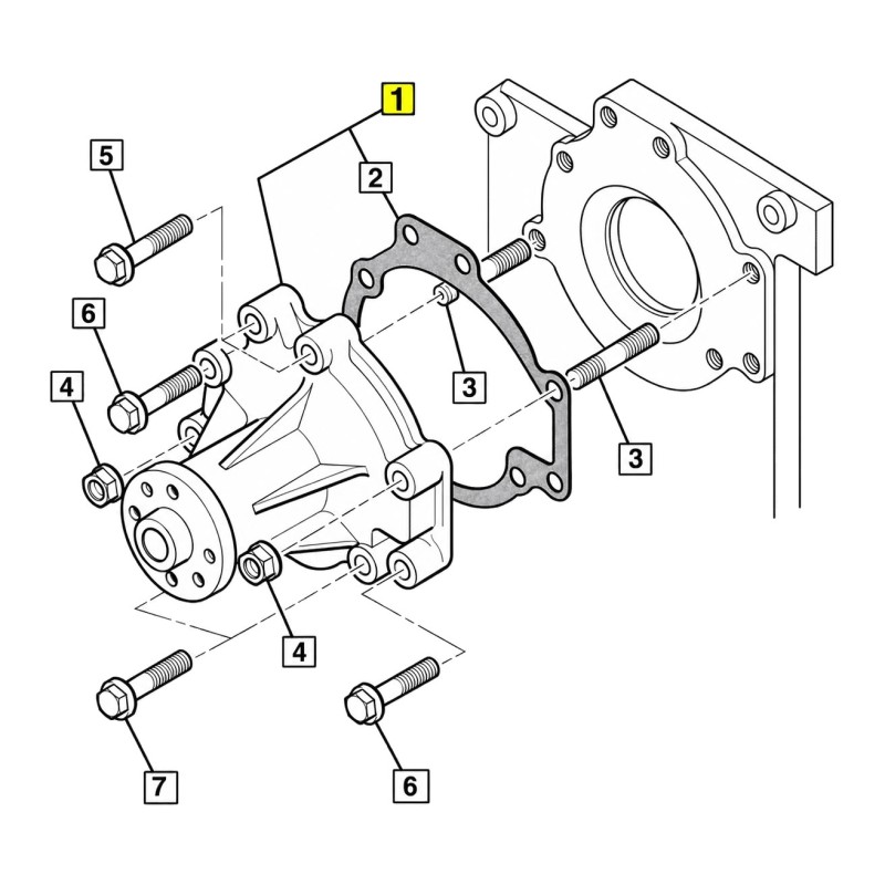 Водна помпа 02/802310 Hitachi, Case, JCB JS, JZ Водна помпа 02/802310 Hitachi, Case, JCB JS, JZ