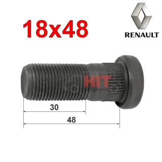Болт барабанен RENAULT M18X48 Болт барабанен RENAULT M18X48