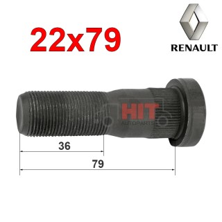 Болт барабанен RENAULT M22X79 Болт барабанен RENAULT M22X79
