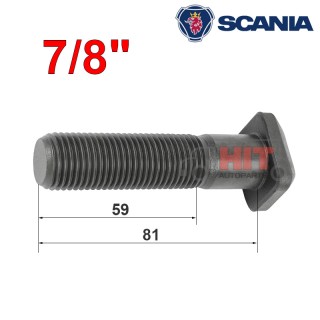 Болт барабанен SCANIA 7/8 81mm Болт барабанен SCANIA 7/8 81mm