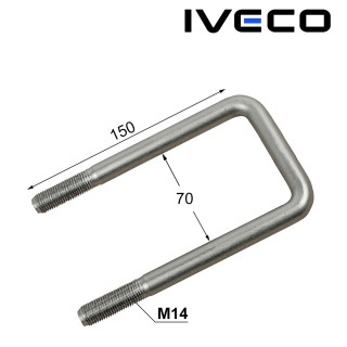 Скоба за ресор на IVECO EUROCARGO M14 (70x150 мм) Скоба за ресор на IVECO EUROCARGO M14 (70x150 мм)