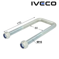 Скоба за ресор на IVECO - M16 (80x170 мм)