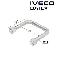 Скоба за ресор на IVECO Daily и FIAT M14 (80x100 мм) с гайки