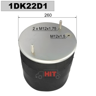 Въздушна възглавница за ремарке с оси ROR - 1DK22D1