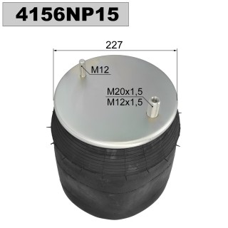 Въздушна възглавница за ремарке с оси ROR, FRUEHAUF - 4156NP15