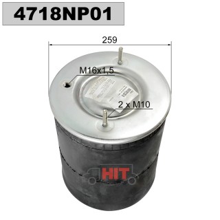 Въздушна възглавница за VOLVO FH12, FM10, FM12, FM7 - 4718NP01