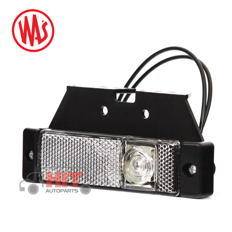 Бял LED габарит 12V-24V WAS с ADR сертификат Бял LED габарит 12V-24V WAS с ADR сертификат
