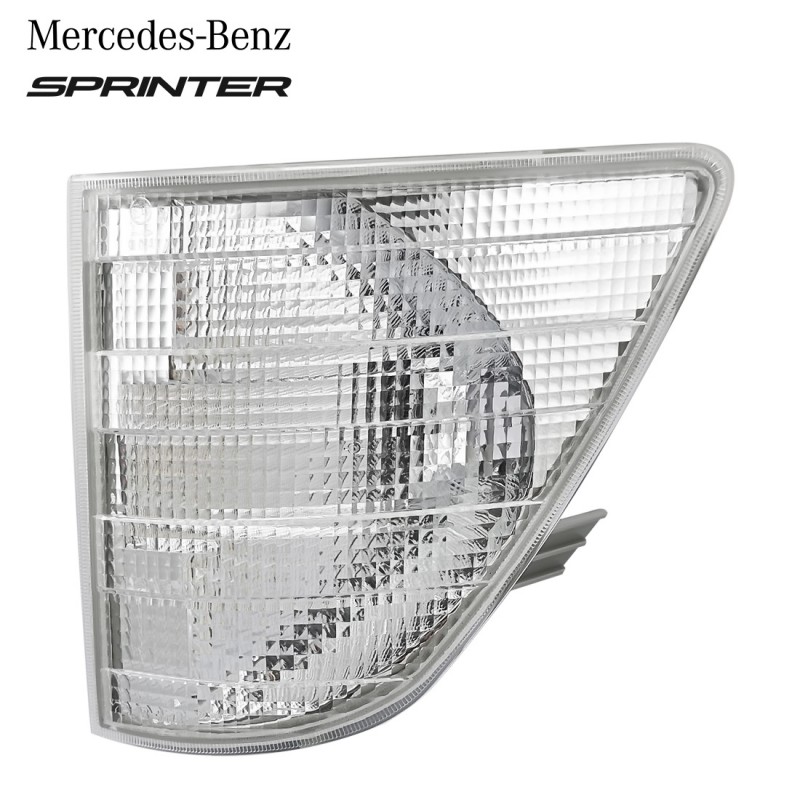 Преден ляв мигач за Mercedes Sprinter (след 1996 г.) - Бял Преден ляв мигач за Mercedes Sprinter (след 1996 г.) - Бял