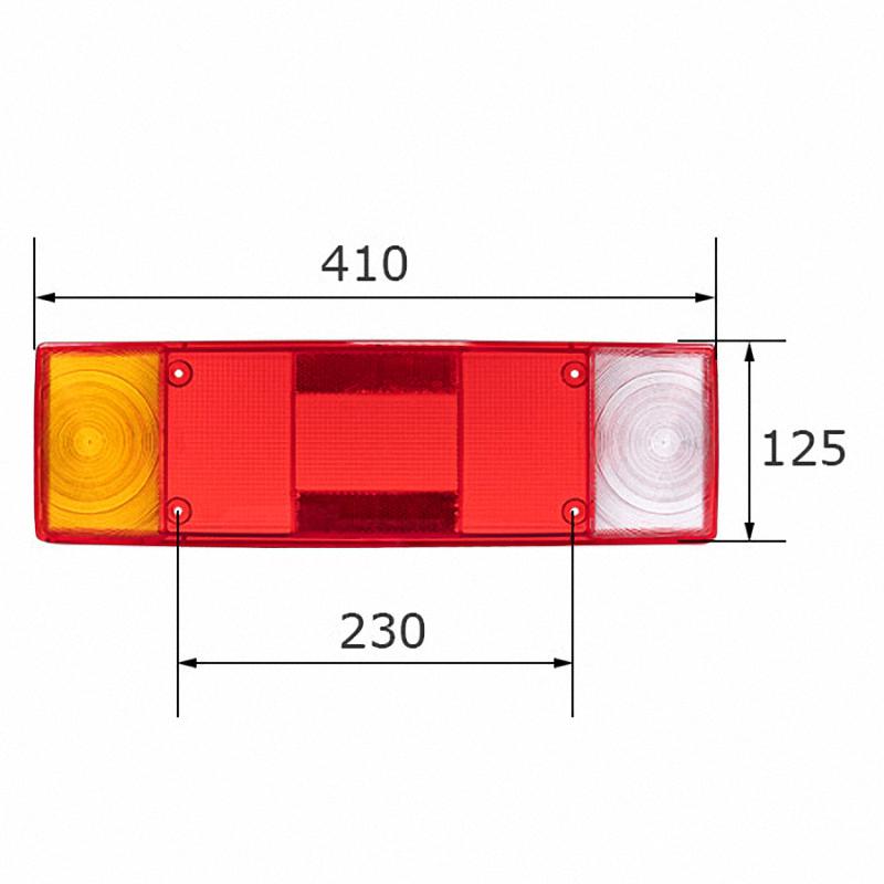 Стъкло за стоп с 5 светлини за DAF, MAN