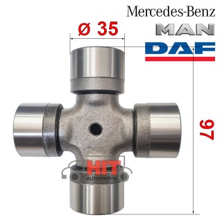 Каре за кардан 35x97 за DAF, MAN, MERCEDES, IFA