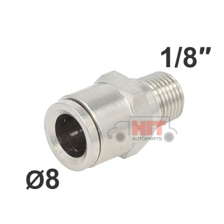 Прав съединител свръзка ф8 - 1/8″