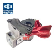 Лула за въздух KNORR-BREMSE с филтър – Червена капачка (M16x1.5)
